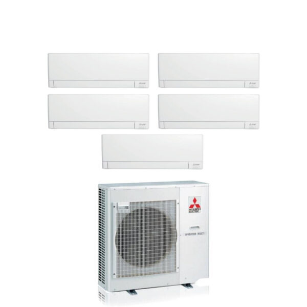 Airconditioner Mitsubishi Electric Penta Split Inverter Line Plus serie MSZ-AY 9+9+9+9+15 met MXZ-5F102VF R-32 Wi-Fi Geïntegreerd 9000+9000+9000+15000