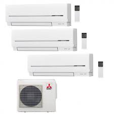 Airconditioner MITSUBISHI ELECTRIC TRIAL SPLIT 9+9+12 INVERTER SF SERIE 9000+9000+12000 met MXZ-3E54VA