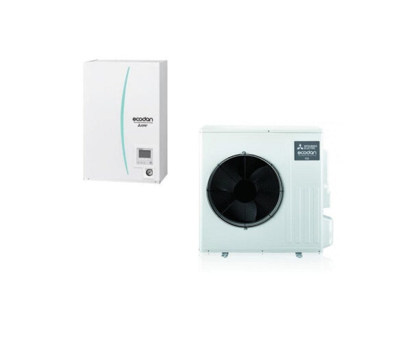 Mitsubishi Electric Hydrobox S Reversible ERSD-VM2D Air Heat Pump with External Unit ECODAN E SUZ-SWM40VA 5.6 kW R-32
