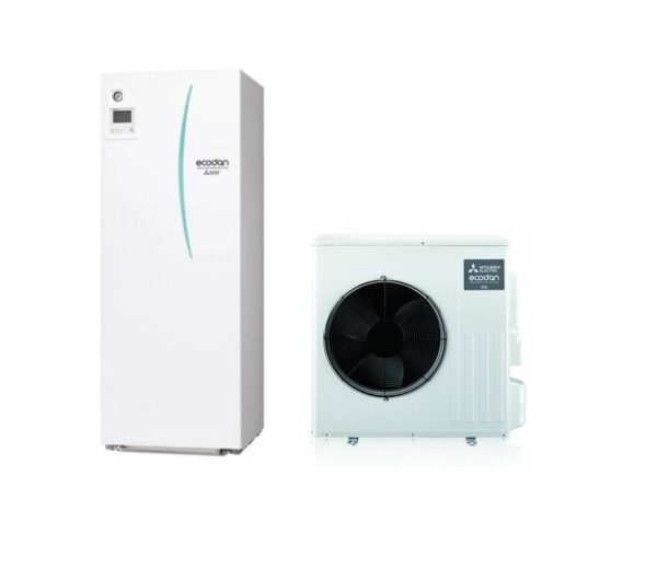 Mitsubishi Electric Split Hydrotank Omkeerbaar ERST17D-VM2D Accumulatie 170 lt Externe Unit ECODAN E SUZ-SWM40VA 5,6 kW R-32