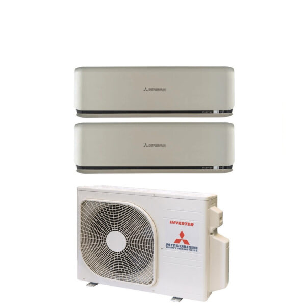 Air conditioner Mitsubishi Heavy Industries Dual Split Inverter Series KIREIA PLUS Titanium 7+12 with SCM45ZS-W R-32 Wi-Fi Optional 7000+12000