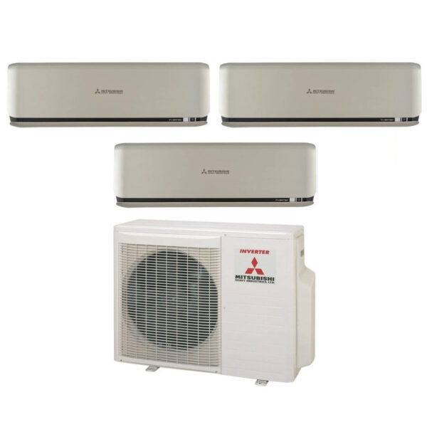 Air conditioner Mitsubishi Heavy Industries Trial Split Inverter Series KIREIA PLUS Titanium 12+12+12 with SCM60ZS-W R-32 Wi-Fi Optional 12000+12000+12000