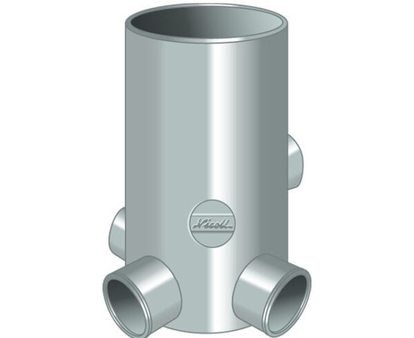 HIGH SOCKET 4 WAY S/T 100/40 NIC