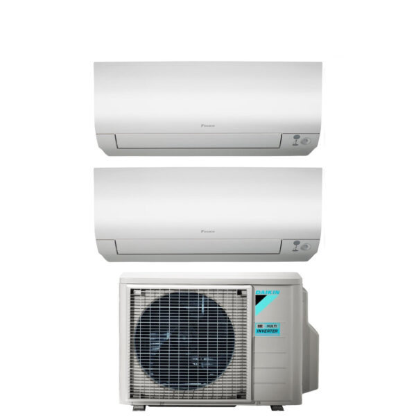 Daikin Bluevolution Dual Split Inverter Airconditioner FTXM/N PERFERA 7+18 serie met 2MXM50A9 R-32 Geïntegreerde Wi-Fi 7000+18000 Italiaanse garantie