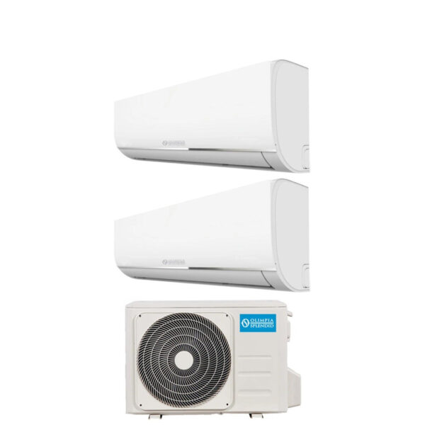 Olympia Splendid Dual Split Inverter Air Conditioner NEXYA S4 9+9 series with OS-CEMYH14EI R-32 Integrated Wi-Fi 9000+9000