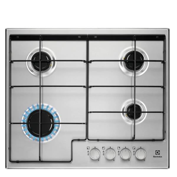 Pianokoken op gas Electrolux EGS6424X 4 Fruit 60 cm (LxP) 59,5x51 cm 949640912