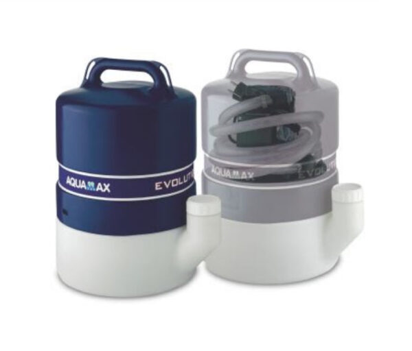 Ontkalkingspomp voor Acquamax Evolution 20 liter boilers met doorstroomregelaar