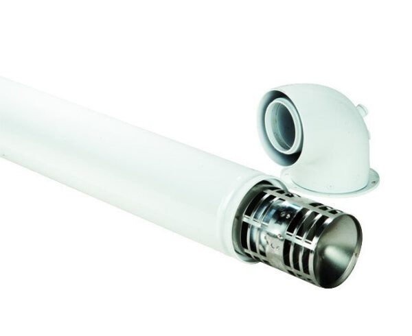 Kit Smoke Hydros With Tube And Coassiale Curve Model 60/100 Kitc141p Code