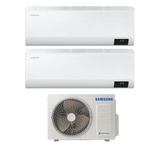 KOOPJESGEBIED Samsung Dual Split Inverter Airconditioner CEBU Serie 9000+12000 btu met AJ040TXJ2KG/EU A+++ Wi-Fi 9+12 - NIEUW AO993
