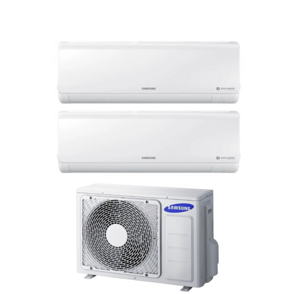 Samsung Dual Split Inverter Airconditioner NIEUWE STIJL 7+7 serie met AJ050FCJ2EH/EU R-410 7000+7000
