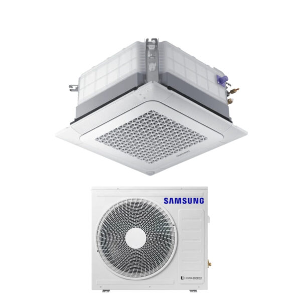Airconditioner Samsung Mini Cassetta 4 Vie Windfree 24000 Btu AC071RNNDKG R-32 Wi-Fi optioneel met paneel inbegrepen