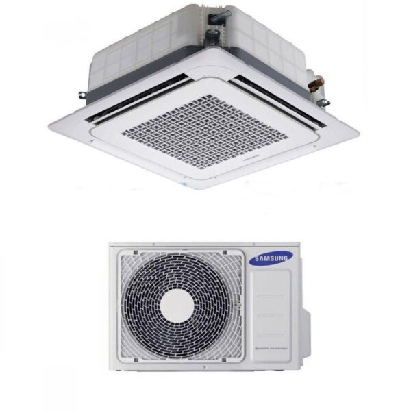 Samsung Mini Cassette 4-weg airco 21000 btu AC060NNNDKH R410A met draadbediening