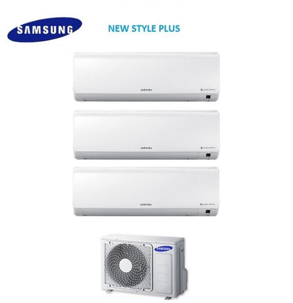 Airconditioner Samsung Trial Split Inverter Serie NIEUWE STIJL PLUS 9+9+12 met AJ052MCJ R-410 9000+9000+12000
