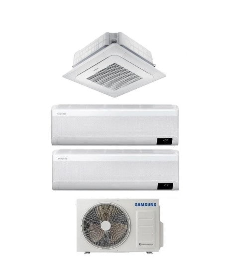 Airconditioner Samsung Trial Split Inverter Serie WINDFREE AVANT 7+7+Cassette 18 met AJ080TXJ4KG R-32 Wi-Fi Geïntegreerd 7000+7000+18000 - Nieuws