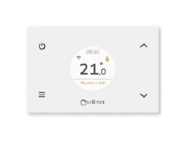 Digitale thermostaat gewoonlijk Sitron Model Wi-Time Type Halfgeleider Met Wi-Fi LCD-scherm inbegrepen Kleur Wit
