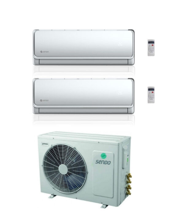 Sendo IKAROS L 12000+12000 Dual Split Inverter Airconditioner met SFM-21OU3-AU2 R-32 Geïntegreerde Wi-Fi 12+12