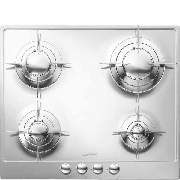 Pianokoken Een Gas Smeg Design P64ES 4 Fuochi (L59,6xP51) Inox