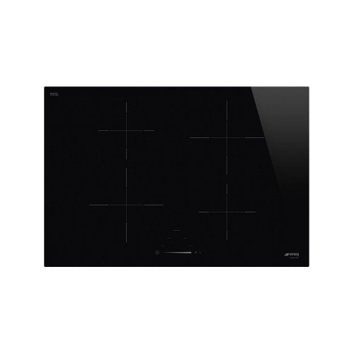 Universeel Smeg Inductie Kookplan Sib2741D 4 Fools (L75xP51) Vetroceramisch Zwart