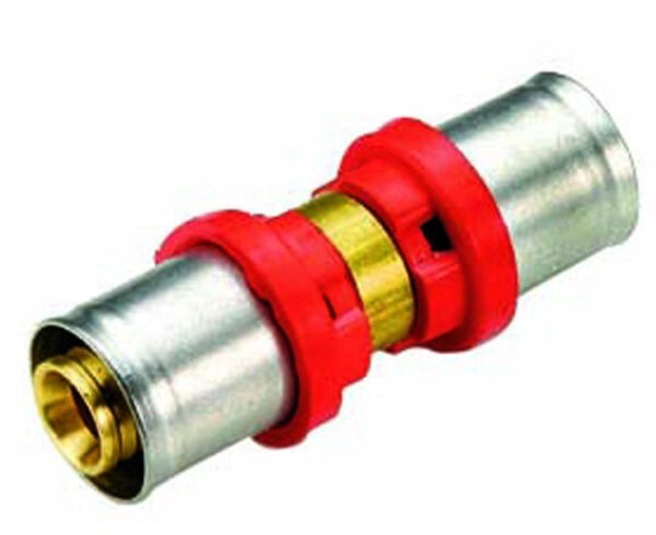 Tiemme Straight Fitting For Multilayer Press Intermediate Type TH System Diameter 50 mm