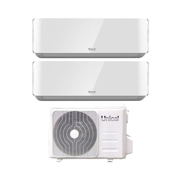 Airconditioner Unieke Double Split Inverter Serie AIR CRISTAL 10+13 met KMX4 28HE R-32 Wi-Fi Optioneel 10000+13000