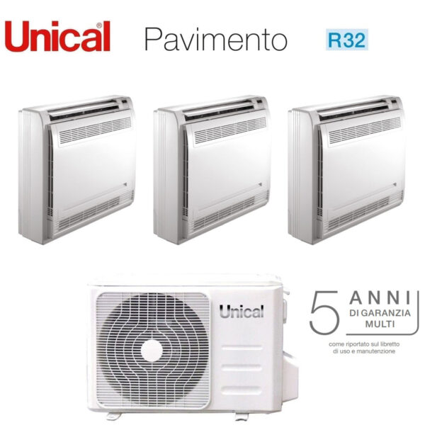 Unique Trial Split Inverter Floor Air Conditioner 12+12+12 with KMX4 28HE R-32 12000+12000+12000