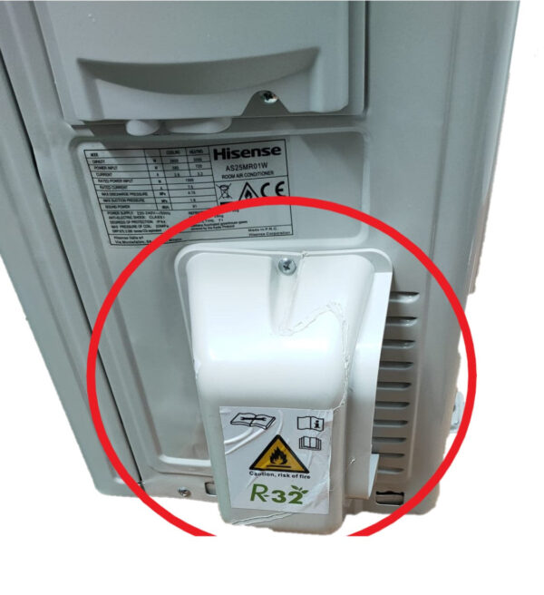 KOOPJESGEBIED Airconditioning Hisense Inverter NIEUWE ENERGIE serie 9000 Btu KC25MR01G + AS25MR01W R-32 Geïntegreerde Wi-Fi Klasse A+++/A++