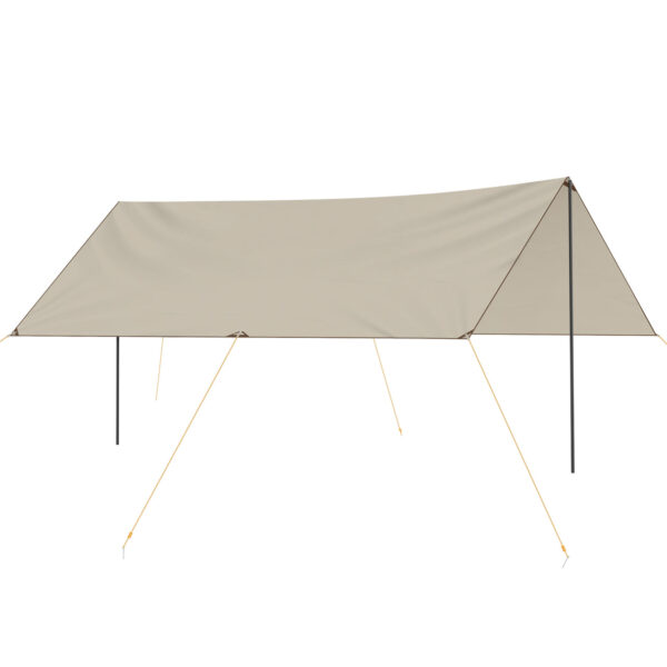 EASYCOMFORT Beschermend schaduwdoek in Oxford-stof met tas, touw, haringen en stangen inbegrepen, 300x500x240 cm