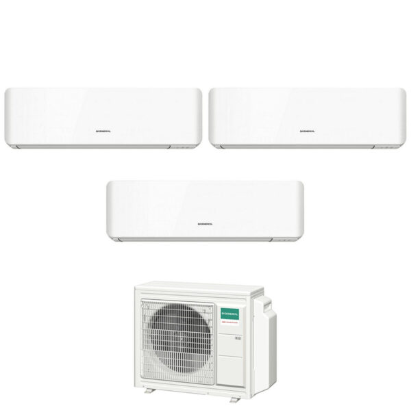 Airco Proef Split Algemeen Fujitsu Standaard KM 7+9+14 met AOHG24KBTA3 R-32 Wi-Fi Geïntegreerd