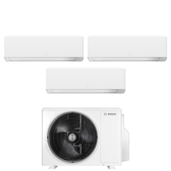Airco Split Bosch CLIMATE 7000i WIT 7+9+12 met 5000M 62/3 E R-32 Wi-Fi Geïntegreerd