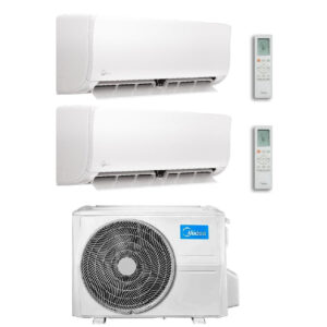 Condizionatore Midea Dual Split Inverter serie XTREME PRO GREEN 9000+9000 Btu con M2OE-18 R-32 Wi-Fi integrato