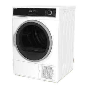 Asciugatrice A Pompa Di Calore Sharp NHB9S7GW21 9 Kg  (A84,5xL59,6xP60,9) Funzione Refresh Classe A++(2021) Bianco e Nero