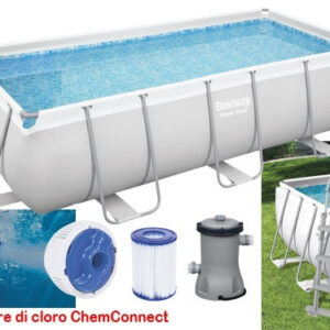 Piscina Fuori Terra Rettangolare Bestway Power Steel Frame 56441