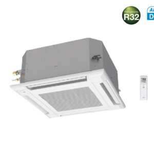 Unità Interna a Cassetta a 4 Vie Fujitsu KV 14000 Btu AUXG14KVLA R-32 con Telecomando e Griglia