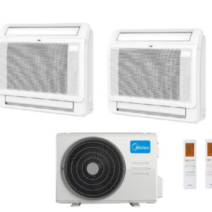 Condizionatore Midea Console Dual Split 9+12 btu con M2OE-18HFN8-Q R-32 Wi-Fi Optional