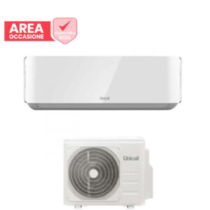 AREA OCCASIONI 2626 Climatizzatore Condizionatore Unical Inverter serie AIR CRISTAL 13000 Btu KMUN 13H R-32 Wi-Fi Optional