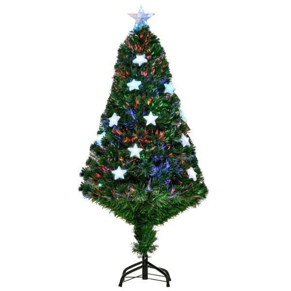 Easycomfort 120cm kunstvezel kerstboom met 16 stervormige ledlampjes