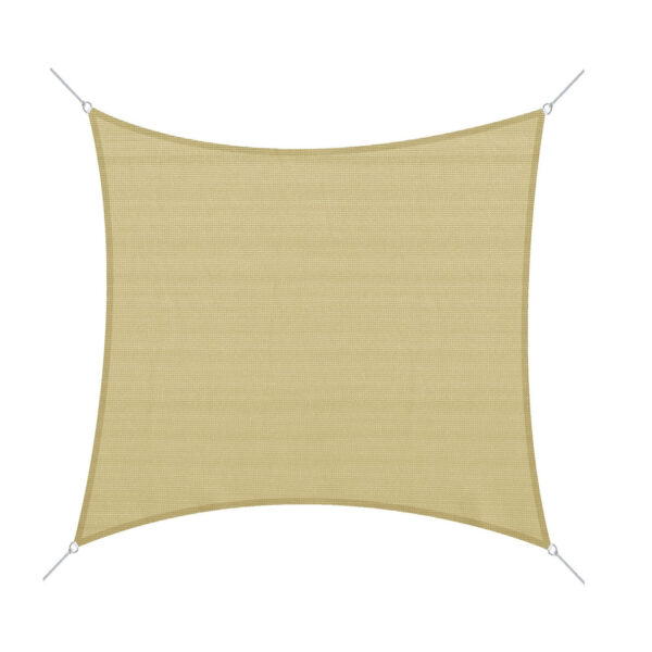 EASYCOMFORT Vierkante luifelafdichting in HDPE Zandkleur 360x360cm
