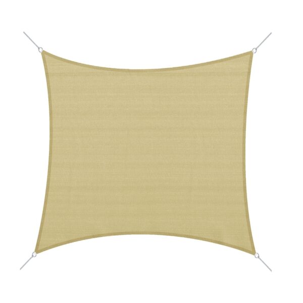 EASYCOMFORT Vierkante luifelafdichting in HDPE Zandkleur 360x360cm