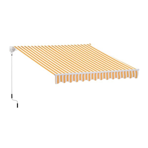 EASYCOMFORT Rolluifel met slinger, van aluminium en polyester, oranje en wit