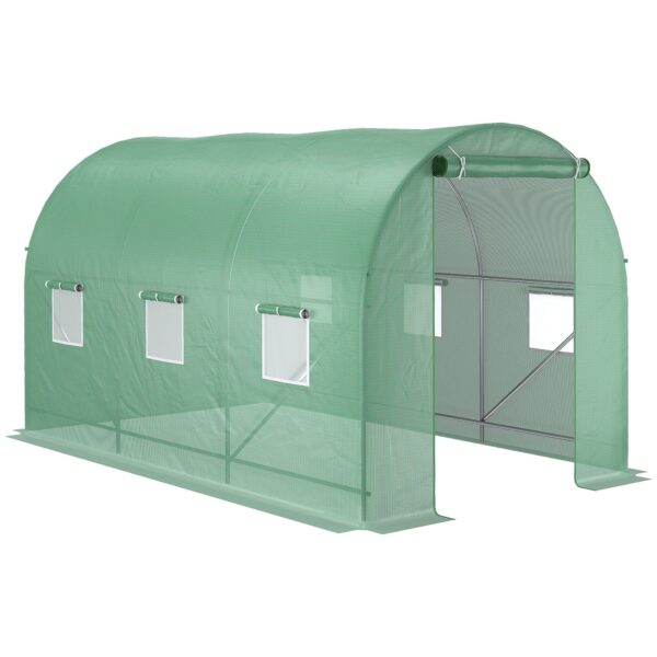 EASYCOMFORT Tuinkas 3,5 x 2 x 2m Kas met afgerond dak voor groene planten