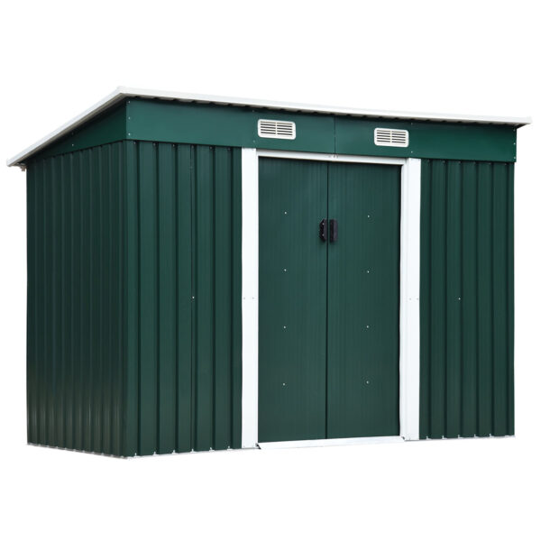 Easycomfort Stalen Deuraccessoires, Tuincabine met 2 Schroefdeuren, 261x133x182cm