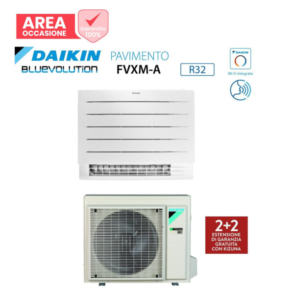 GEBIED Retouren Airconditioner Daikin Bluevolution Perfera Floor 18000 BTU FVXM50A R-32 Wi-Fi Geïntegreerd Infrarood Telecommunicatie Inclusief