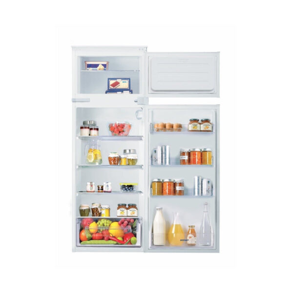 Candy enorme koelkast met dubbele deur en statische koeling CELDP2450 (H144,6xL54xD54,5) Klasse F Witte kleur 220 liter
