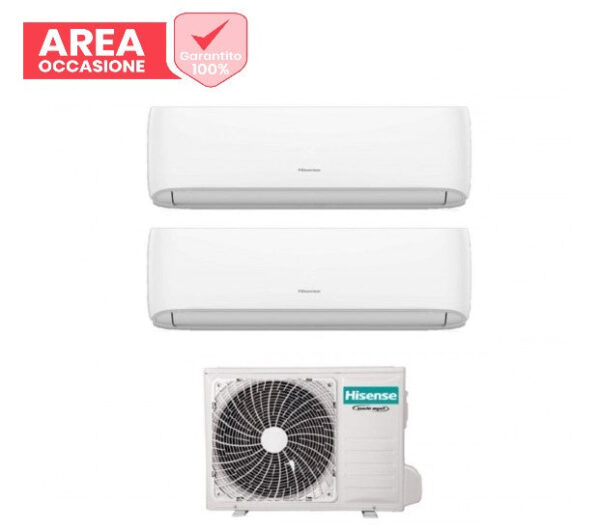 Retouren IN DE GEBIED Airconditioning Hisense Dual Split Inverter Serie HI-COMFORT 9+9 met 2AMW35U4RGC R-32 Wi-Fi Geïntegreerd 9000+9000