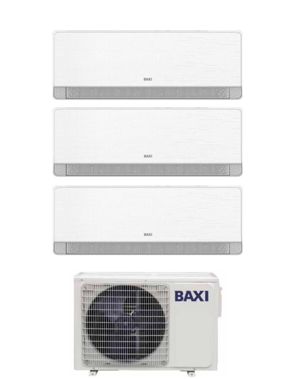 Baxi Proef-airco Split SIDERA 12+12+12 met LSGT70-3M R-32 Wi-Fi geïntegreerd