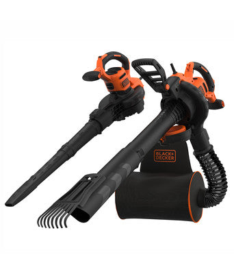 Black &amp Decker snoerloze stofzuiger/blazer/versnipperaar met rugzak en schraper model BEBLV301