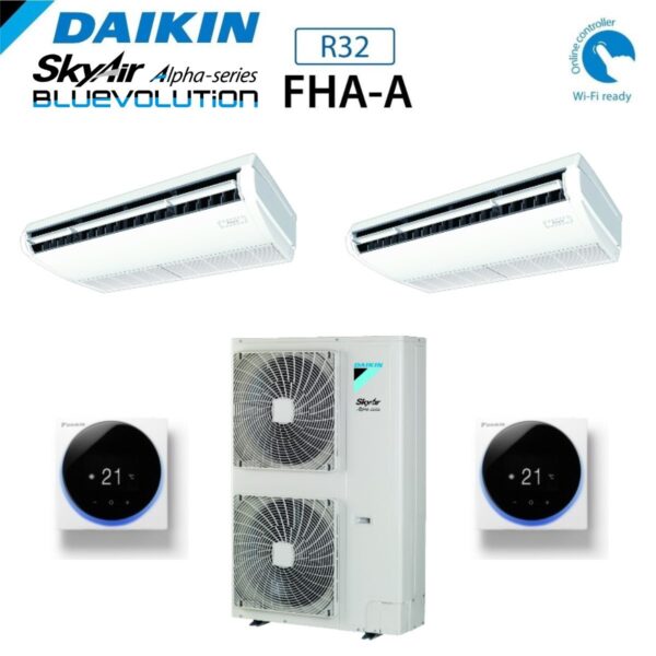 immagine-1-daikin-climatizzatore-condizionatore-daikin-dual-split-inverter-pensile-a-soffitto-fha-a-2424-con-rzag140my1-r-32-trifase-wi-fi-optional-2400024000-con-comando-a-filo-inclu