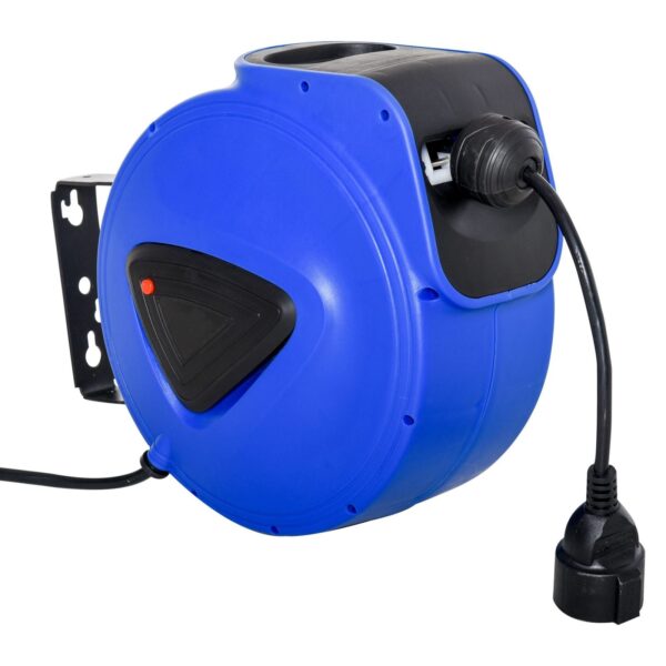EasyComfort Automatische elektrische wandkabelhaspel, 20 meter met 3 accessoires