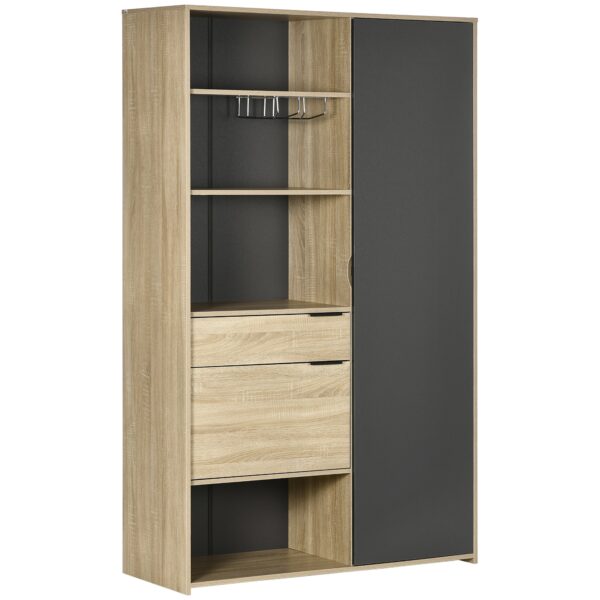 immagine-1-easycomfort-easycomfort-credenza-moderna-con-armadietto-cassetto-e-porta-calici-110×41-5x180cm-legno-naturale-e-grigio-jpg