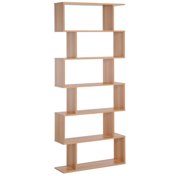 immagine-1-easycomfort-easycomfort-libreria-legno-design-moderno-con-6-ripiani-legno-naturale-80-23-192cm-ean-8054111844147-jpg